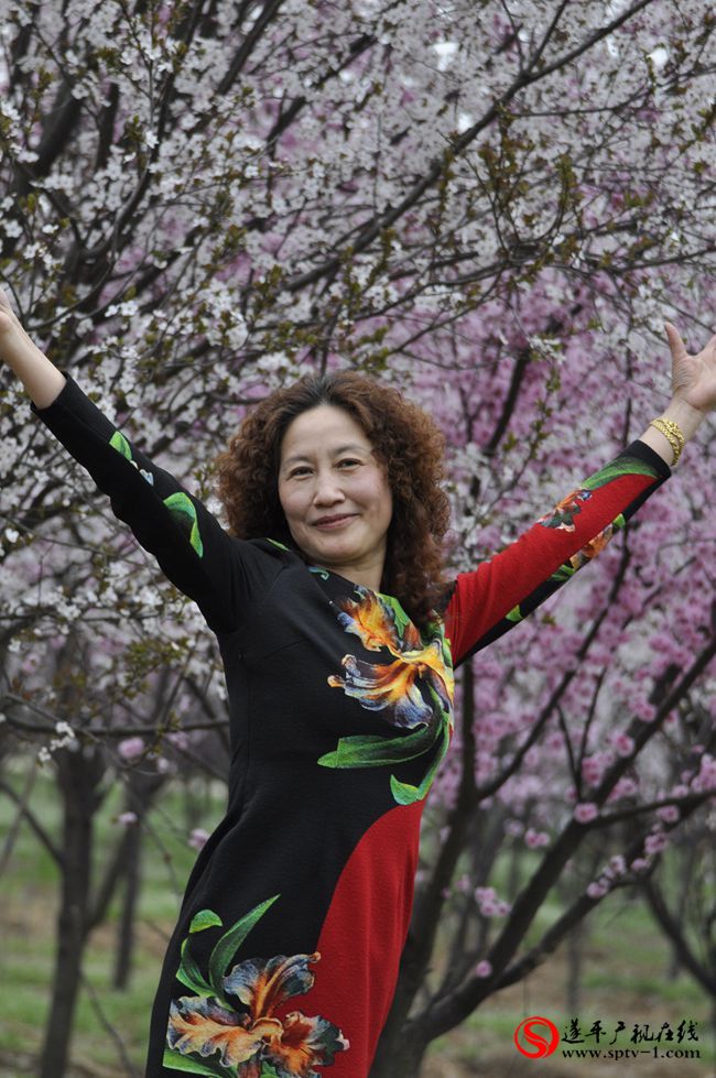 遂平：春天百花開 游客賞花來