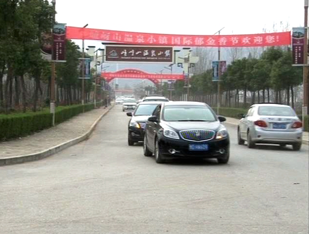 遂平：賞花正當時 交警執勤忙